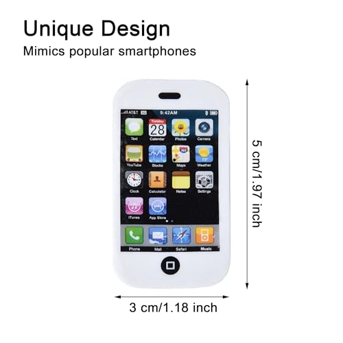 HILAZA 20 Mini Cool Phone Erasers for Kids, Fun Smart Phone Erasers for School, Classroom Supplies, Party Favors and Home Prizes