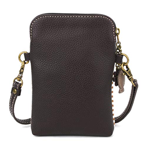 Image of CHALA Cat Collection Cell Phone Crossbody Purse-Women PU Leather /Canvas Multicolor Handbag with Adjustable Strap