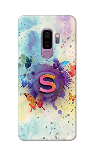 Image of Printed Hard Back Cover Case for Samsung Galaxy S9 Plus | Samsung S9+ Back Cover (Alphabet S) -203