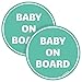 GEEKBEAR Adesivo bambino a bordo per auto (mint - 2 pezzi) - Bambino a bordo - Nessun magnete o ventosa - Segnale di sicurezza bambino a bordo - Adesivo bambino carino e divertente in auto
