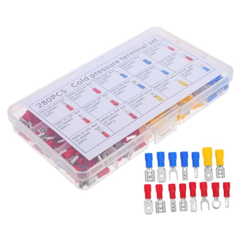 1 Set Terminal Set Car Speakers Speaker Wire Connectors Spade Wire Connectors Cable Connectors Spade Wire Crimp Terminal Wire Connectors Kit Spade Terminal Connectors Plastic CIYODO