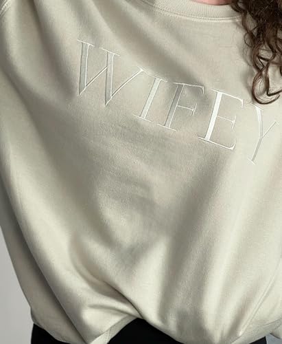 WEAR PHYSIQUE Wife Husband Embroidered Sweatshirt, Bride and Groom Shirt, Mr Mrs Sweater, Matching Newly Wed Couples Shirt2