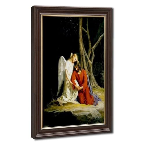 Ange réconfortant Jésus tableau Carl Bloch pour la sérénité