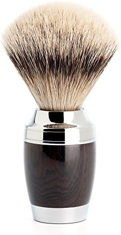 MUEHLE Shaving Brush with Silvertip Badger, Handle Material Grenadilla, 1 Pound
