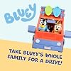 Bluey Heeler 4WD Family Toddler Toy Car with 4 Figures, Surfboards and Sticker Sheet, Pretend Play, Bluey Toys for Kids Ages 3+
