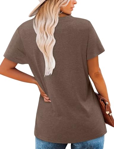 KISSMODA Summer Short Sleeve T Shirt Loose Fit Casual Dressy Women Top 2025 Trendy Ladies Fashion Blouses(S-3XL)
