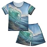 ✨ Short de pyjama : dispose d'une taille élastique à enfiler et d'un joli motif de dessin animé.