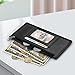 Fintie Slim Credit Card Wallet Holder Change Pouch, RFID Blocking Business Cards Cases with Zipper Pocket for Cash, Coin, Receipt, Mattle Black