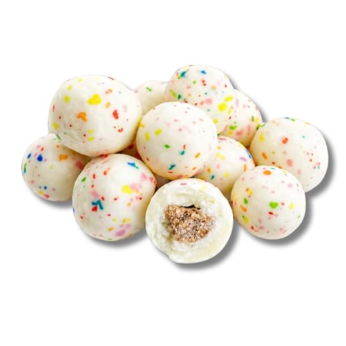 Birthday Cake Dough Bites 2-Pack - Cookie Dough Flavored Birthday Cake Candy Bites for Birthday Party Favors, Treat Bags, Kids Snacks and Unique Birthday Gifts (2 x 5oz Bags)
