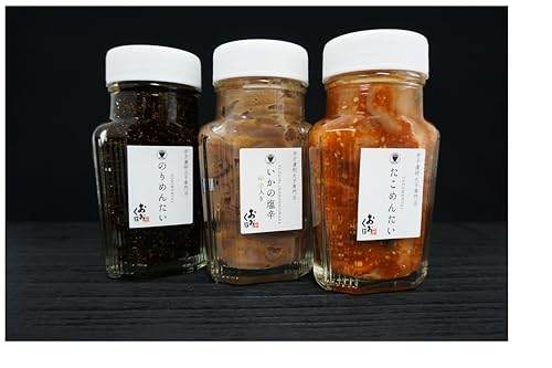 おおくぼ 珍味 3本セット ( 塩辛 たこ明太 のりめんたい )