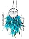Nuts OT nuts Traumfänger Mädchen Handgefertigt Dreamcatcher mit Federn Bohemian Dekoration für Schlafzimmer Kinder Jungen Mädchen Zimmer Wandbehang Ornament Party Dekoration Kreatives Geschenk (Blau)