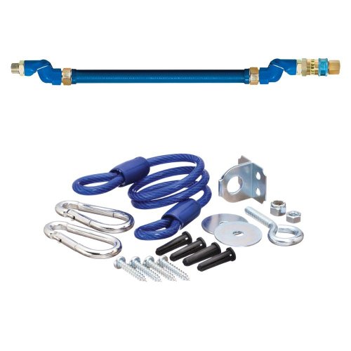 Dormont 1675BPQ2SR48 Gas Hose Kit 3/4 Swivel Disconnect 48