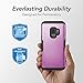 YOUMAKER Galaxy S9 Case,Metallic Purple with Built-in Screen Protector Heavy Duty Protection Shockproof Slim Fit Full Body Case Cover for Samsung Galaxy S9 5.8 inch - Purple/Black