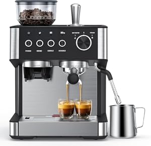 COWSAR – COWSAR Espressomaschine mit integriertem Mahlwerk, 15 Bar Dr