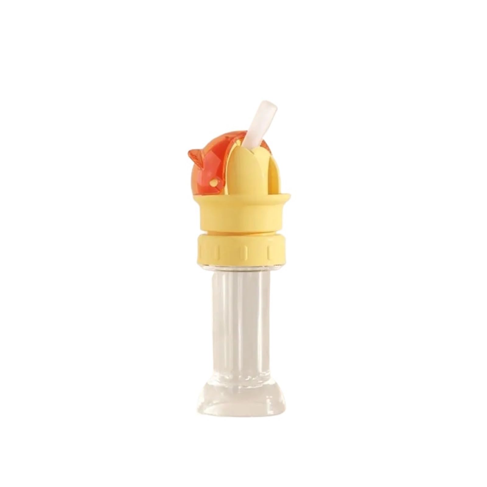 Eowstar 2pcs Reusable Straw Lid for Water Bottles - Leakproof and Dustproof Silicone Cap(Pink)