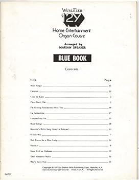 Paperback Wurlitzer 127 Home Entertainment Organ Course Book