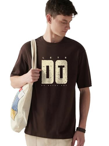 T-shirt surdimensionné lettres homme pour un look streetwear décontracté