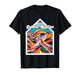 Hiking Retro Rainbow Mountains Peru Adventure Camping T-Shirt