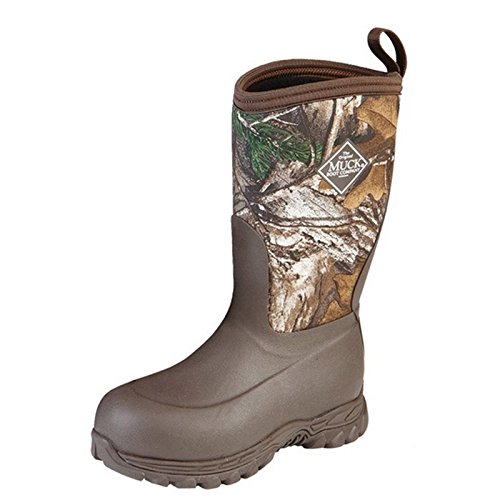 MuckBoots Unisex-Child Rugged II Snow Boot, Brown/Realtree Xtra, 5 M US Big Kid