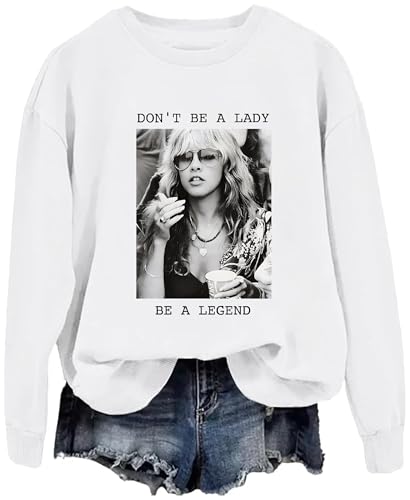 Women Don't Be a Lady Be a Legend Sweatshirt,Funny Retro Legend T Shirt for Women Men