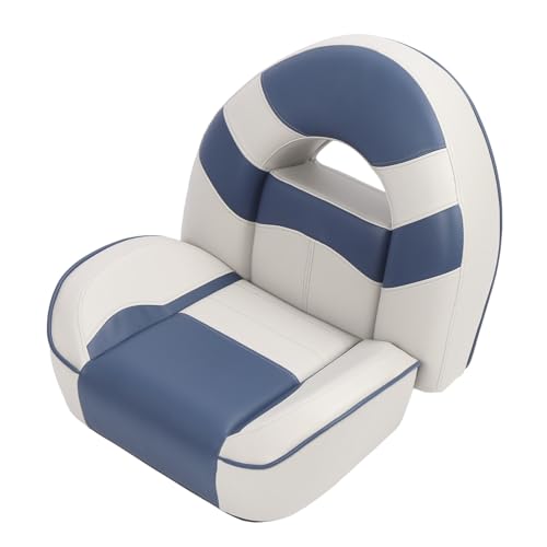 Sonew High Back Boat Seat, 400lb Load Bearing, Wear Memory Foam, Easy Installation, PVC Leather, Scratch, Water, Rustproof Stainless Steel, Angler, Driver, Captain, Yacht Seat