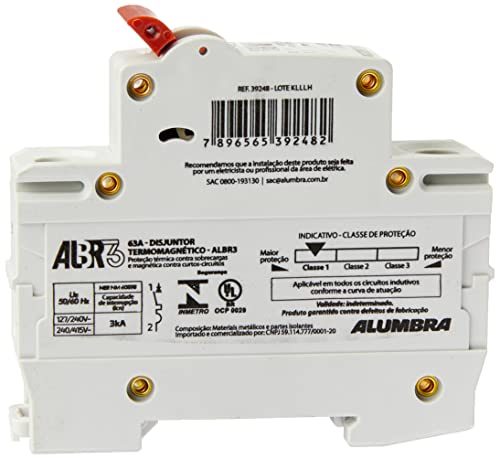 Disjuntor Unipolar, Alumbra, ALBR 3 39248, Branco