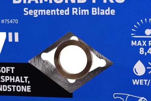 Image of Century Drill & Tool 75470 Professional Segmented Rim Diamond Pro Saw Blade, 7 inch