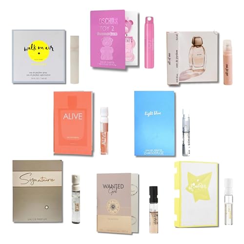 Infinite Scents Perfume Samples for Women – 8 Designer Fragrance Brands (Exact Vials Shown)