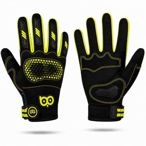 Image of BADOWL Hexa Bike Riding Gloves - Full Knuckle Protection, Anti-Slip