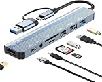 Oliveria – Oliveria M-acbook USB C Hub 8 in 2 - USB C Hub Multiport Ada