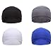 4 Pack Cycling Skull Caps Helmet Liner Cooling Caps Sweat Wicking Cycling Beanie Caps Chemo caps Dry Fit Sports Running Hat for Men Women Motorcycle Under Helmet Hard Hats Liner Hiking Exercise