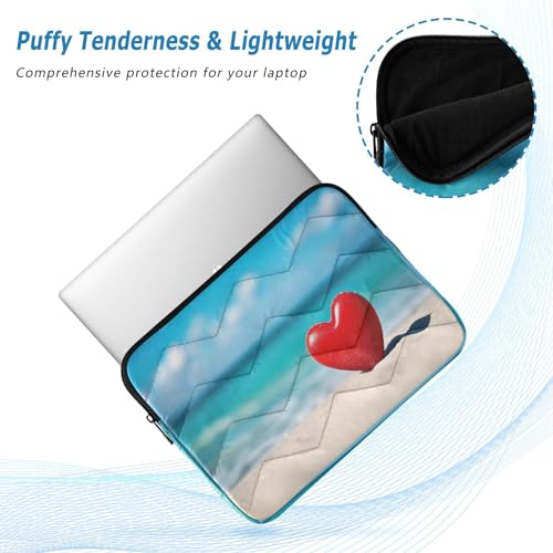 Funda para portátil de 13-14 pulgadas Love Heart Beach Sand miniatura 5