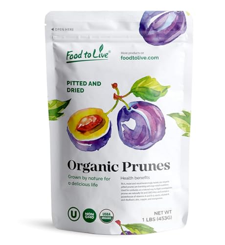 Food to Live Organic Pitted Prunes