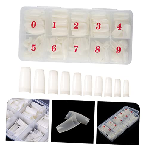 LALAFINA 1500 Unidades De Unhas Postiças Manicure Unhas Postiças Brancas Pontas De Unhas Curtas Pont