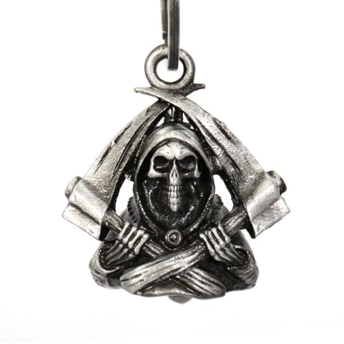 Milwaukee Leather MLB9026 'Grim Reaper' Motorcycle Good Luck Bell | Key Chain Accessory for Bikers - One Size by Milwaukee Leather - Image 2