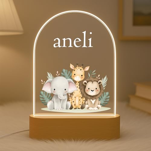 Image of Acrylic Customized Name LED Lamp Personalized Night Light with Name Custom Gift for Anniversary Home Decor for Men Birthday Gift Kids Friend Return Gift Kids Birthday (Design 7)