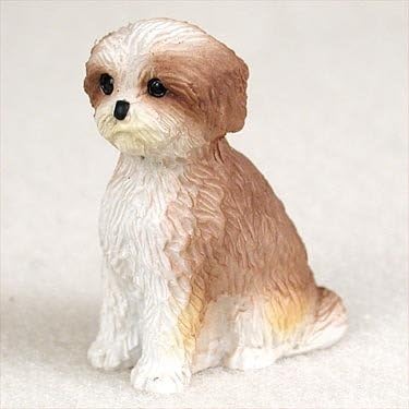 Shih Tzu Tan con Sport Cut Tiny One Figurine
