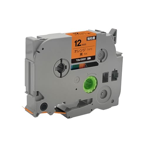 �u���U�[�p �s�[�^�b�` TZe-OG31 12mm �I�����W�e�[�v ������ ���S�� �P�i �݊����x�� �e�[�v�J�[�g���b�W �e�[�v�J�Z�b�g TZe �e�[�v PT-9700PC PT-9800PCN PT-P900W PT-P910BT PT-P950NW P