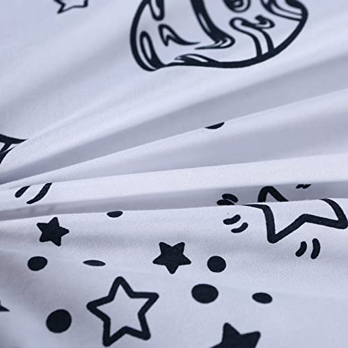 Mag 3 Pcs Space Sheets Full White Based Galaxy Sheet Rockets Planets Sheet Set, Super Soft Microfiber, For Kids, Teens And Space Galaxy Lovers, Full Size #TOP4