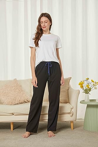 HiddenValor Women's Cotton Knit Loungewear Pajama Pants3