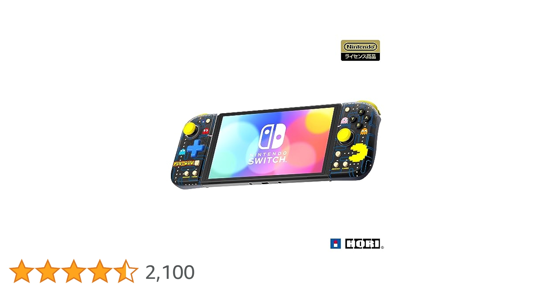 【新品】HORI ホリ グリップコントローラー Switch用 パックマン 株式会社 HORI | グリップコントローラー for Nintendo Switch