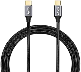CAKOBLE USB-C to USB-C 3.1 Gen2 Cable 10Gbps Data Transfer, 100W 20V/5A 6.6ft USB Type C PD Fast Charging Cable 4K Video Output Compatible with Thunderbolt 3, iPad Pro, MacBook Pro, Galaxy S21 2M