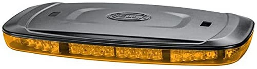 HELLA LED Spia luminosa - Mini Lightbar - 12V / 24V - ambra - Raccordo a vite - Cavo: 500mm - Montaggio, esterno - 2RL 014 565-201