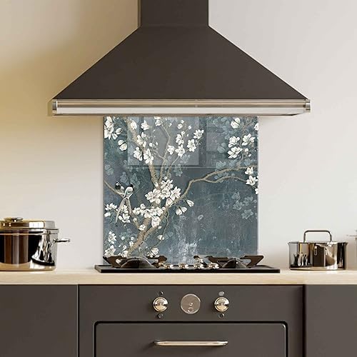 Tempered Glass Kitchen Backsplash, Stove Back Top Cover, Glass