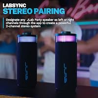 JLab, Go Party, Portable Bluetooth Speaker, Waterproof RGB LED, Navy — image 5