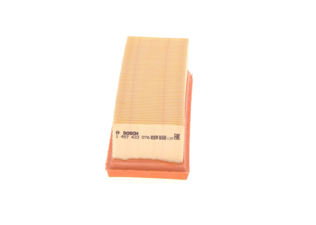 Bosch S3078 Car Air Filter - Separates Particles from the Air Intake - Moisture-resistant plus High Tensile Strength