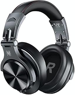 OneOdio A70 Bluetooth Headphones Over Ear, 72 Hrs Playtime, Monitor Level Stereo Sound Quality, Foldable WirelessWired DJ Headphone, Professional Studio Headphones for DJ/TV/PC/Phone