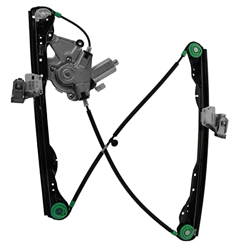 Image of TRQ Front Right Power Window Regulator & Motor Assembly Passenger Side Compatible with 2000-2007 Ford Focus FO1351132