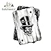 RSZHHL Sticker de Carro 13 cm x 9,8 cm B & W Ace Naipes con Old School Gentleman Hipster Skull Motif Vinilo Coche Pegatina