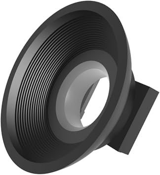 Foto&Tech EF Silicone Viewfinder Eyecup Flip-Back Design with Anti-Reflective Grooves Soft Silicone Eyepiece for EOS T7i T6i T5i SL1 6DII 90D 80D 70D 60D 5DII Gray